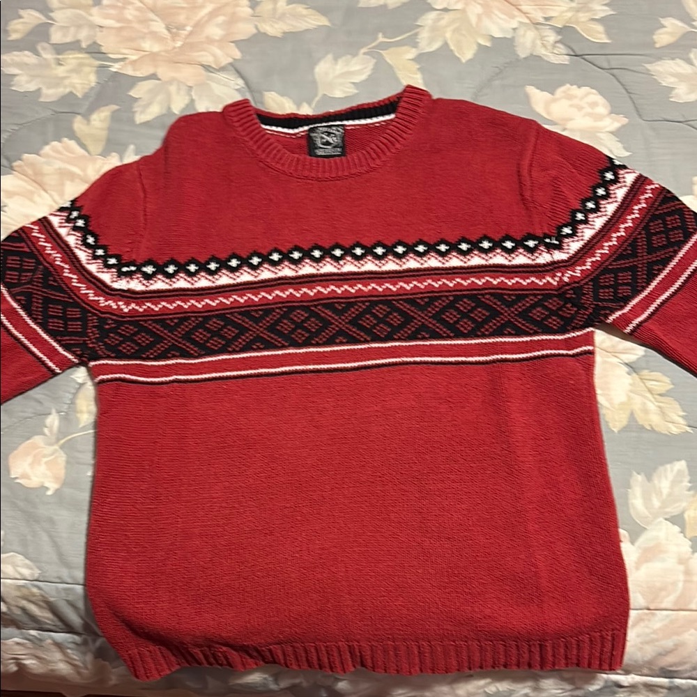 Boys Red Sweater (Size Medium)